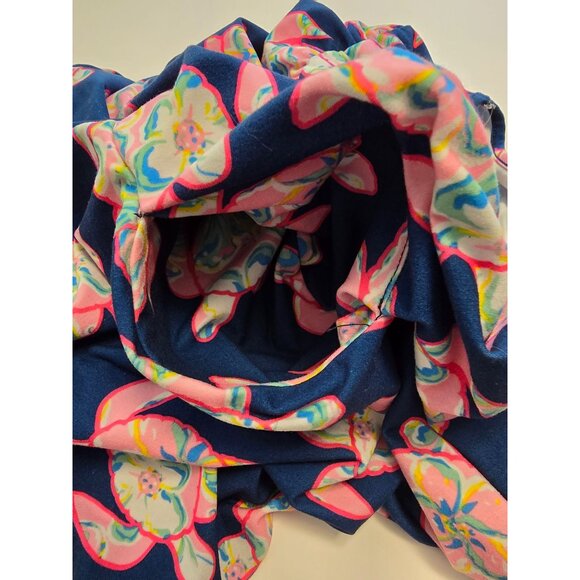 Simply Southern Women's S Sea Turtle Dress Ruffled Sleeves Navy Pink Small - Picture 7 of 7